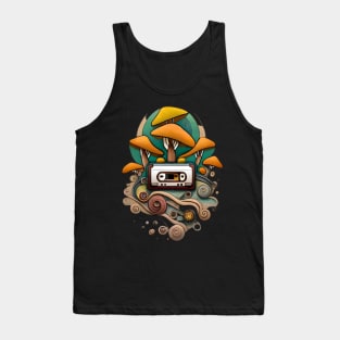 tape psychedelic mushrooms music Tank Top